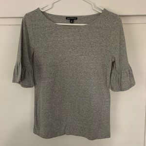 J. Crew Grey mid-sleeve top Size XS